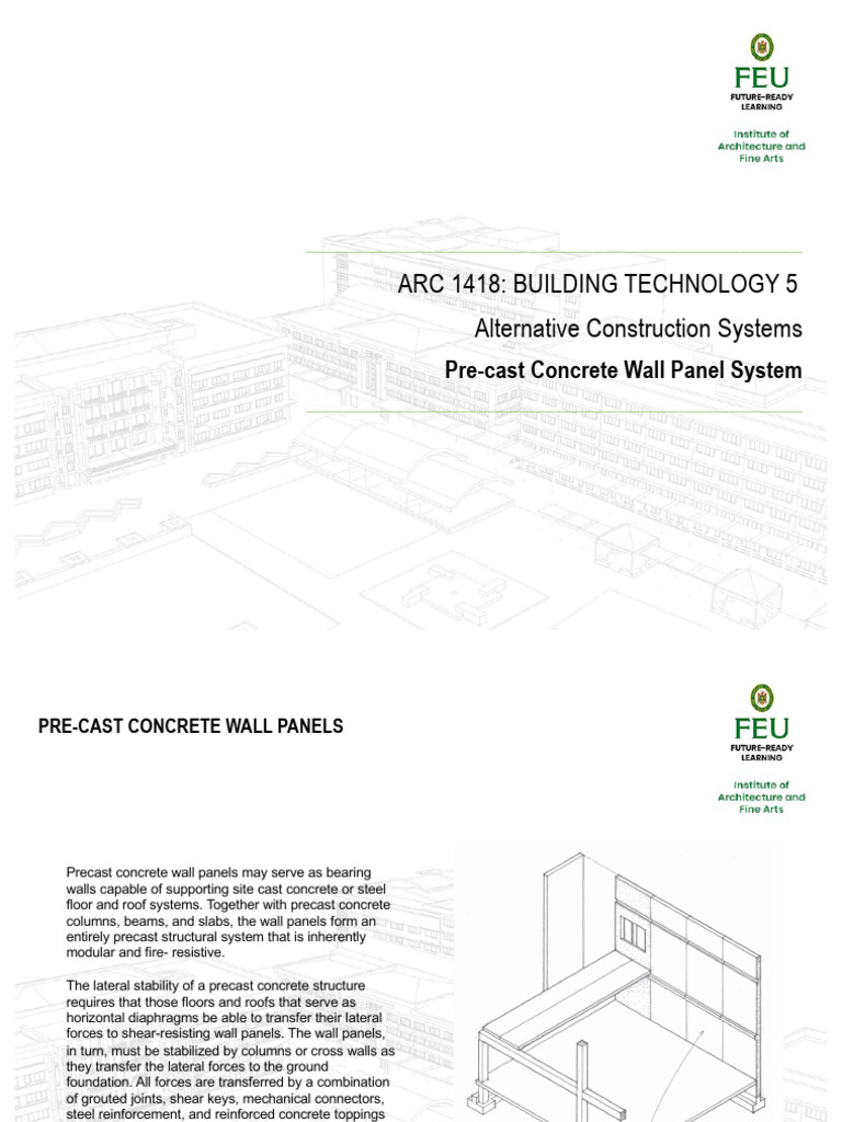 Precast Concrete Wall Panel Overview | PDF | Precast Concrete | Concrete