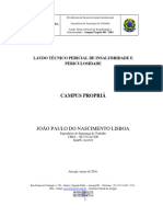 Laudo Insalubridade e Periculosidade - Ifs (Instituto Federal Sergipe) - 2016