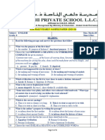 Yearly Exam Sample Paper Ak - 23-24