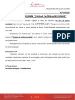 043-23estreia Do Programa Os Dias Da Minha Mocidade