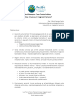 Material de Apoyo Curso Teórico Práctico Prácticas Inclusivas en Integración Sensorial