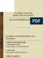 Clasificacion de Defectos Textiles