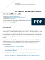 Clinical Presentation, Diagnosis, and Initial Evaluation of Diabetes Mellitus in Adults - UpToDate