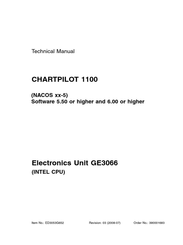 Chartpilot 1100-Technical Manual | PDF | Computing | Computer Hardware