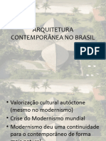 Arquitetura Contemporânea No Brasil