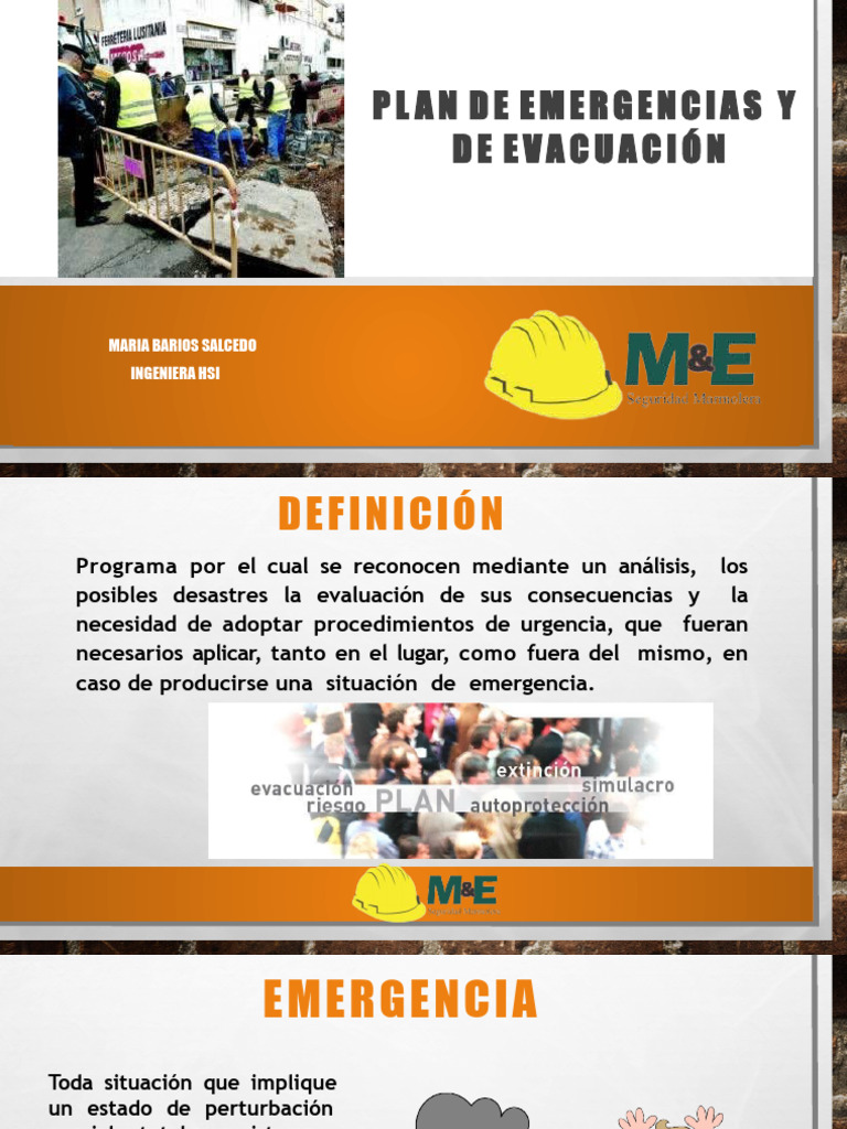 Plan de Emergencias y Evacuación Empresarial | PDF | Riesgo