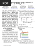 Design and Implementation of Arithmetic Based FIR Filter 27-28 2023