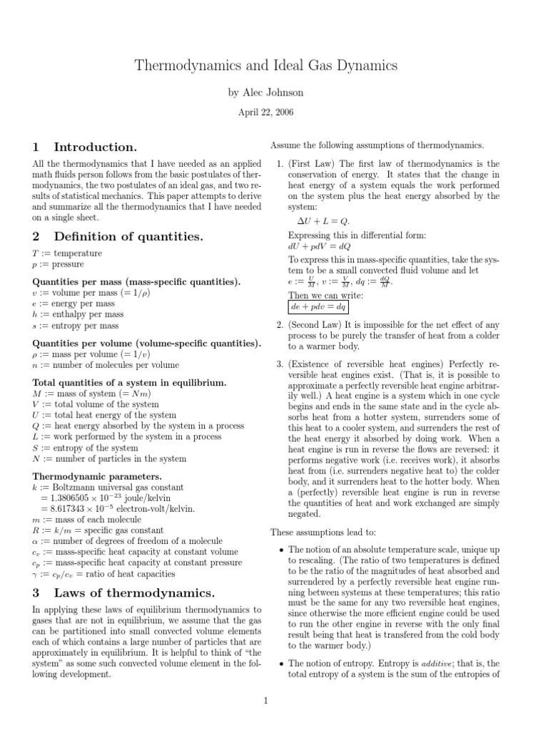 Thermodynamics of Ideal Gases Explained | PDF | Heat | Entropy