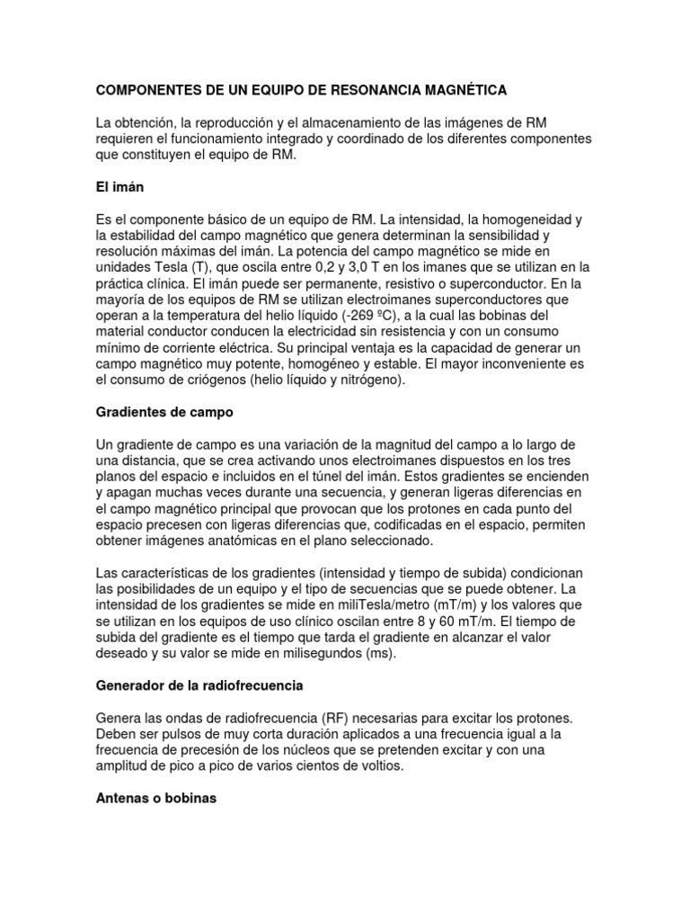 Componentes 20de 20un 20equipo 20de 20resonancia 20magn c3 89tica ...