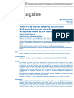 Activités de Service Relatives Aux Réseaux D'alimentation en Eau Potable, Aux Réseaux D'assainissement Et Aux Réseaux de Gestion Des Eaux Pluviales