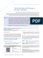 New Drugs and Clinical Trials Rules 2019 Changes in Responsibilities of The Ethics Committee