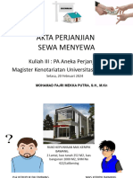 Kuliah Iii - Sewa Menyewa