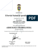 Certificados Agroecologia y Desarrollo Rural