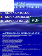 Aspek Aspek Pengenalan Filsafat, Pert 2