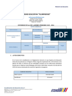 Informe Fin de Gestion Docente