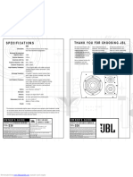 JBL-Studio S36 Specs