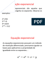 Slide (Equação Exponencial)