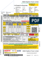 Bill of Supply For Electricity: Meter Reading Status