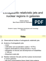 Extragalactic Relativistic Jets and Nuclear Regions in Galaxies