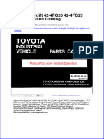 Toyota Forklift 42 4fg20!42!4fg23 42 4fg25 Parts Catalog