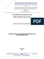 Projeto de Pesquisa Orcamento Empresarial PDF
