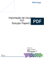 PaperCut Importacao Usuarios TXT