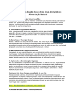 Transforme A Saúde Do Seu Cão: Guia Completo de Alimentação Natural