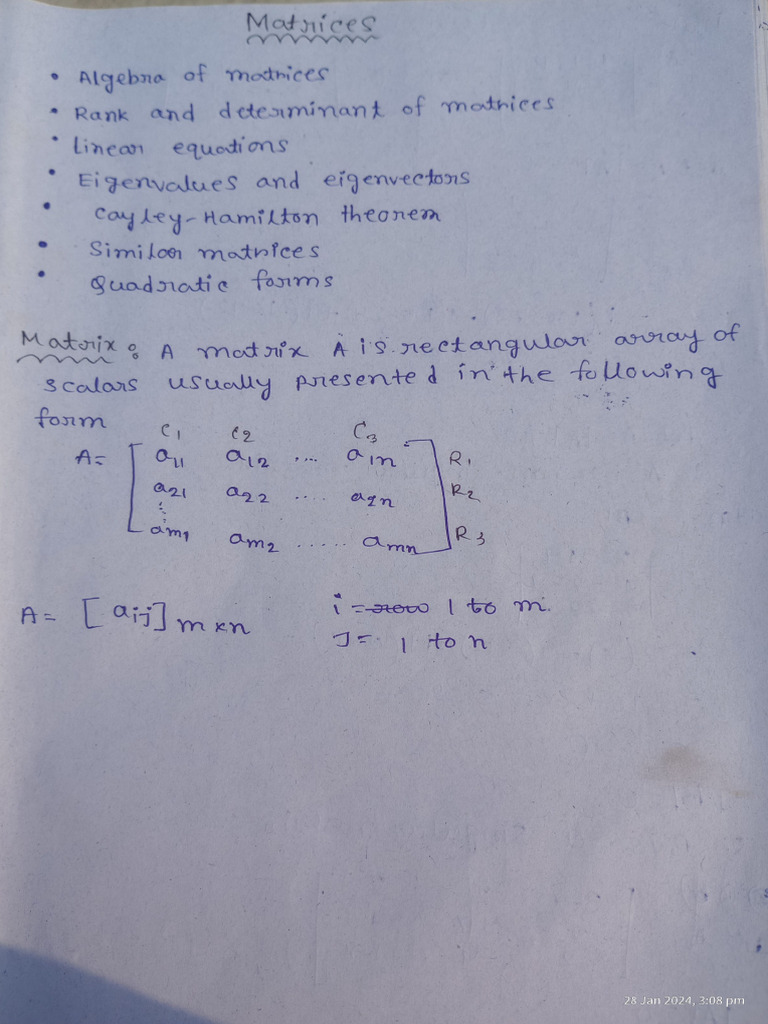 Linear Algebra 3 RD Sem | PDF