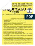 Vestibularresolucao Comentadaenem2020digital1diaenem2020 Digital 1dia Prova Amarelo - PDF 2