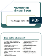 Promovimi Shëndetësor: Prof. Shqipe Tahiri PHD.C