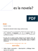 Que Es La Novela