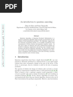 An Introduction To Quantum Annealing: Diego de Falco and Dario Tamascelli