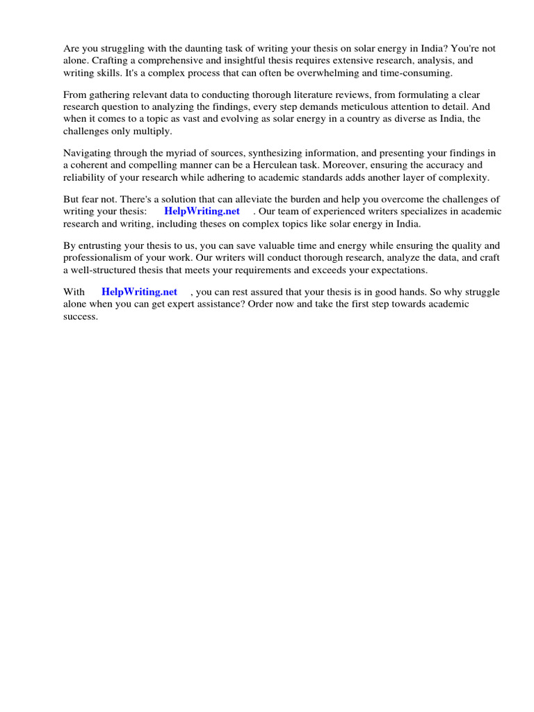 Thesis On Solar Energy In India Pdf Solar Energy Renewable Energy