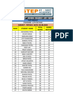 02.08.2023 1TH Eve (M+B) Physics Test Result