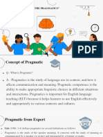 Introduction To The Pragmatics Group 1