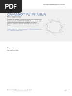 Cavamax W7 Pharma: Native Cyclodextrins