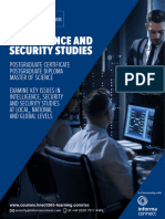 Intelligence and Security Studies Brochure