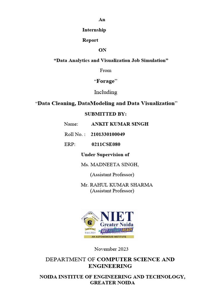 Weather Data Analysis Internship Report | PDF | Weather Forecasting ...