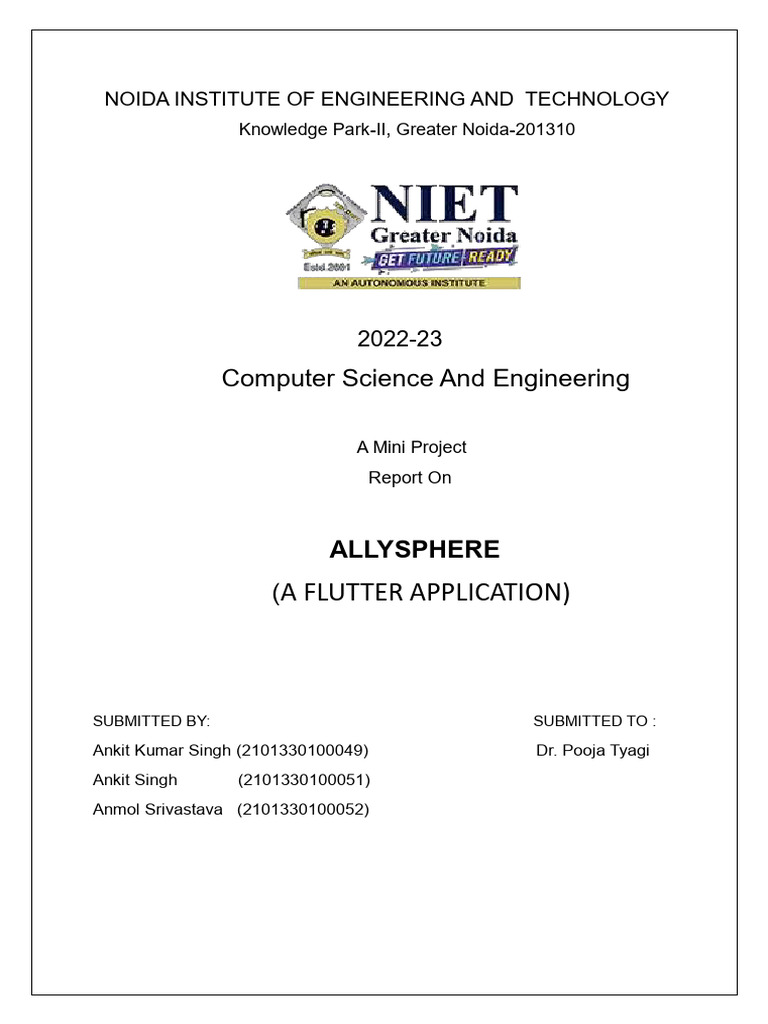 AllySphere: Mobile App Project Report | PDF | Mobile App | Android ...