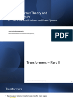 Magnetic Circuit Theory and Transformers IV
