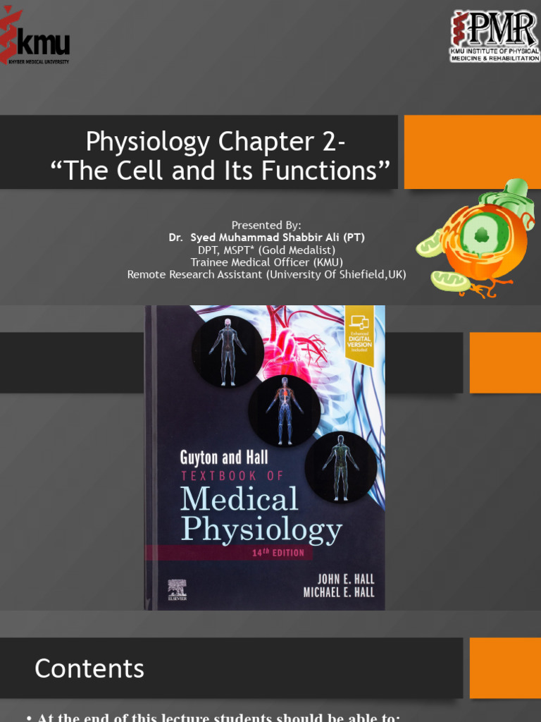 Physiology Chapter 2 Part 2-1 | PDF | Endoplasmic Reticulum | Cell Membrane