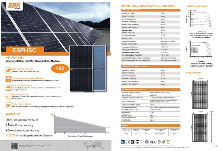 Monocrystalline Bifacial Solar Module | PDF | Solar Cell | Solar Panel