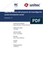 4to Avance Del Proyecto de Investigación Social-Vinculación Social