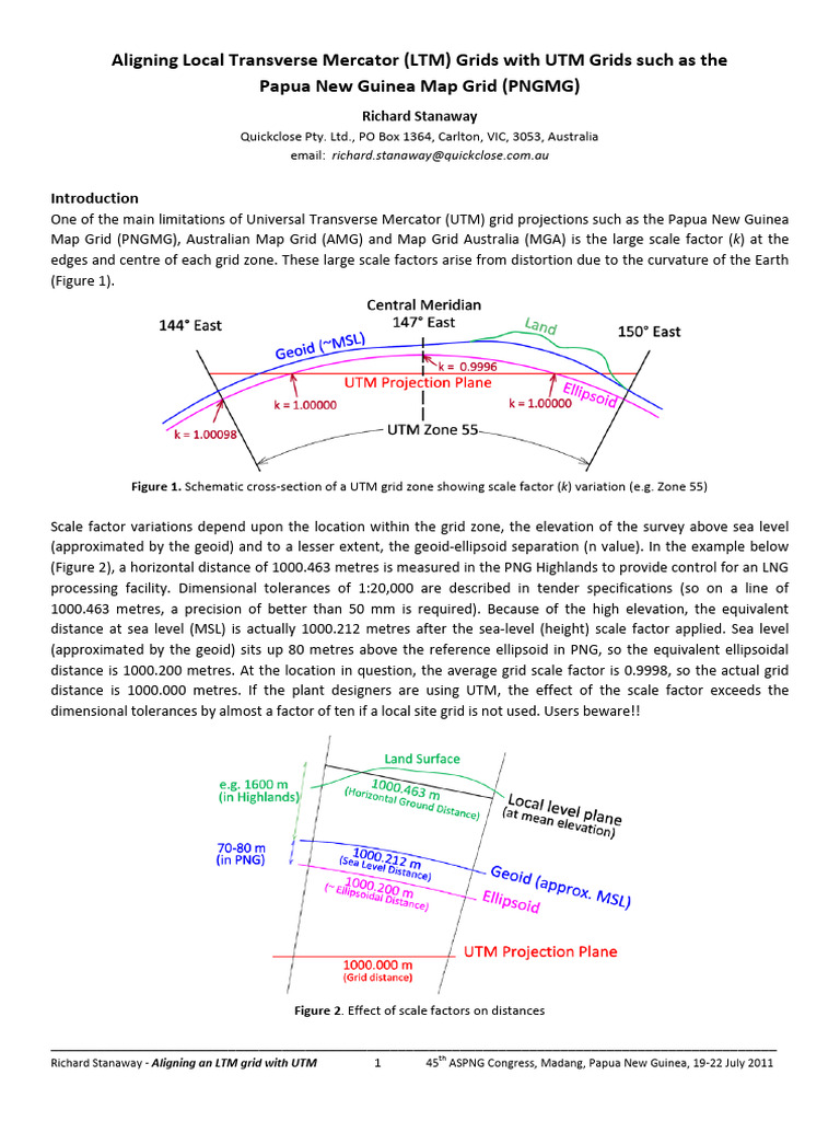 Aligning LTM Grids with UTM Systems | PDF | Latitude | Sea Level