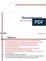 Week 13. Thermodynamic Property Relations I: GENESYS Laboratory