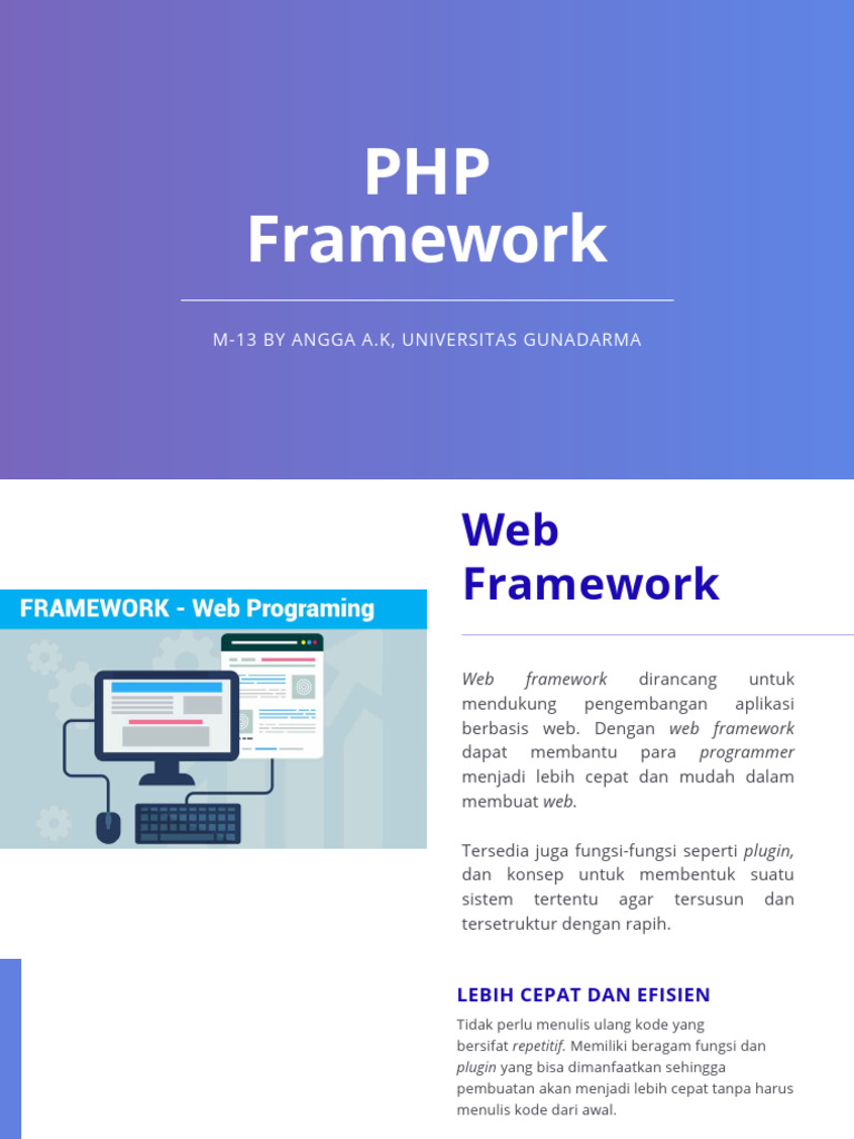 M13 - PHP Framework | PDF