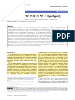 Haplotype-Specific PCR For NAT2 Diplotyping