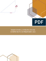 Anexo Insumos para La Integracion Del Anteproyecto de Presupuesto 2024