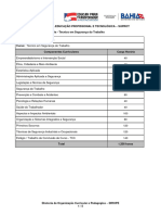 Técnico em Segurança Do Trabalho - Ementas - 2018