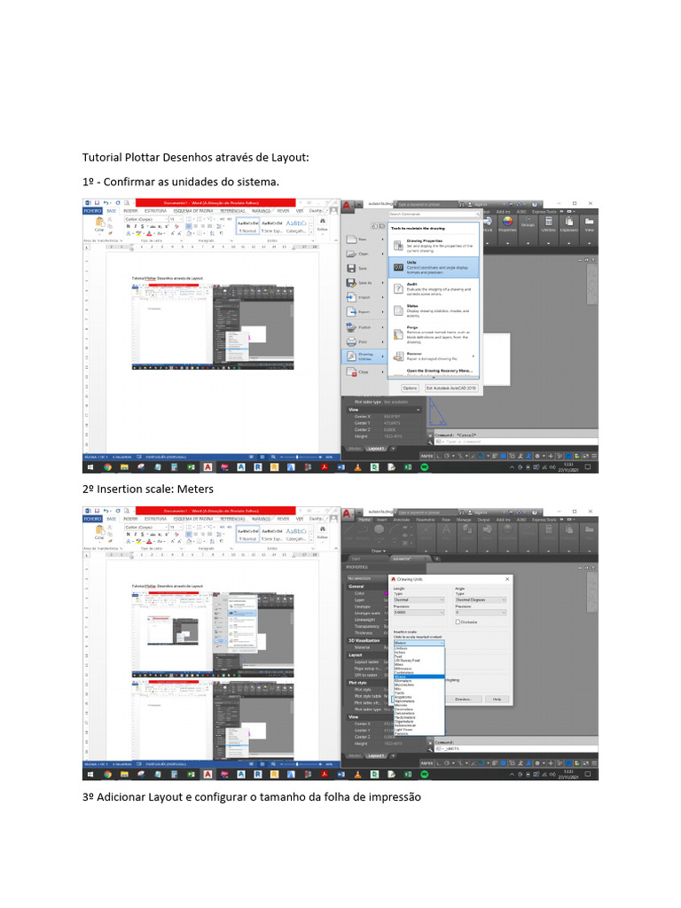 Plottagem de Desenhos no AutoCAD | PDF